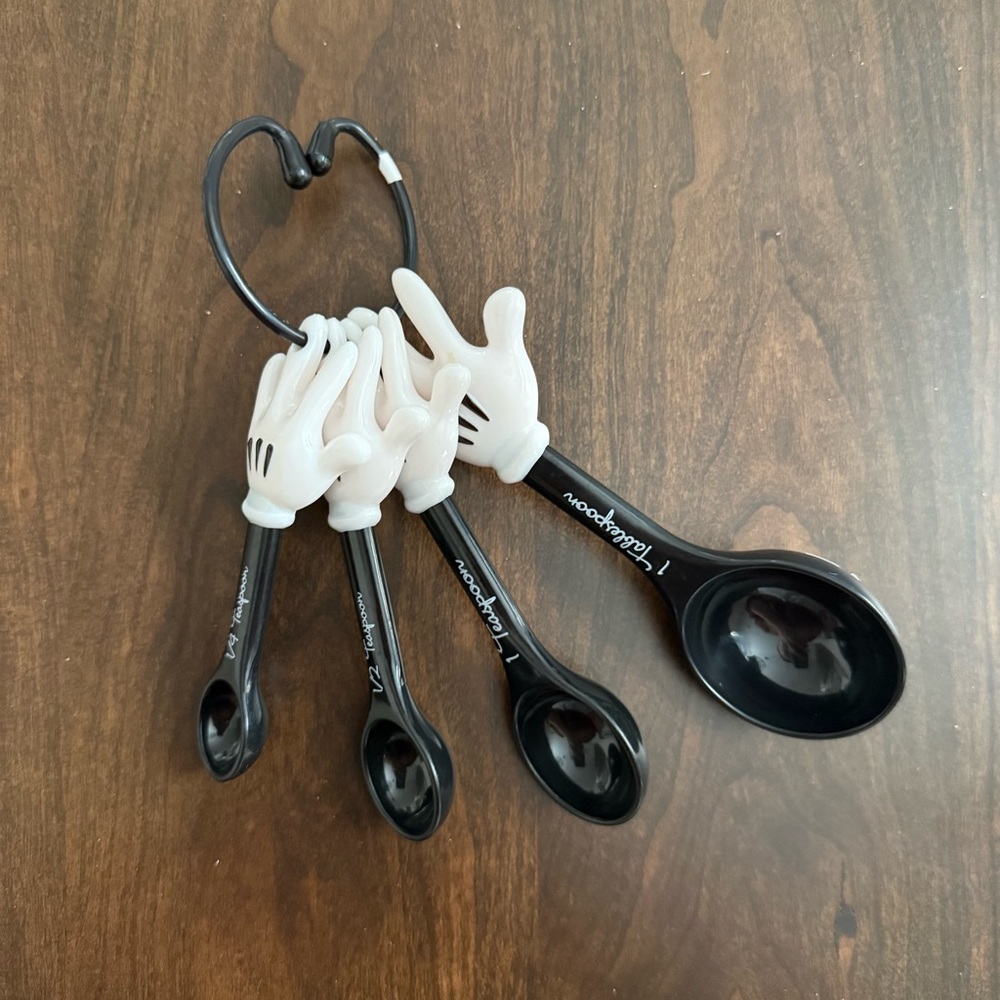 Disney Mickey Mouse Black and White Measuring Spoons